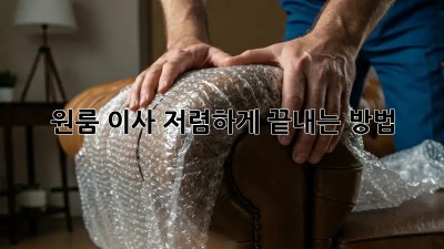 원룸 이사, 저렴하게 끝내는 방법!