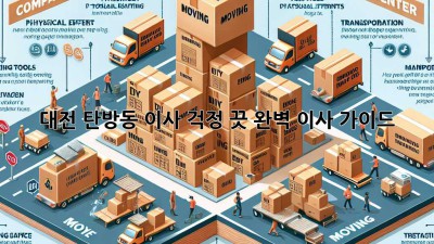 대전 탄방동 이사, 걱정 끗! 완벽 이사 가이드